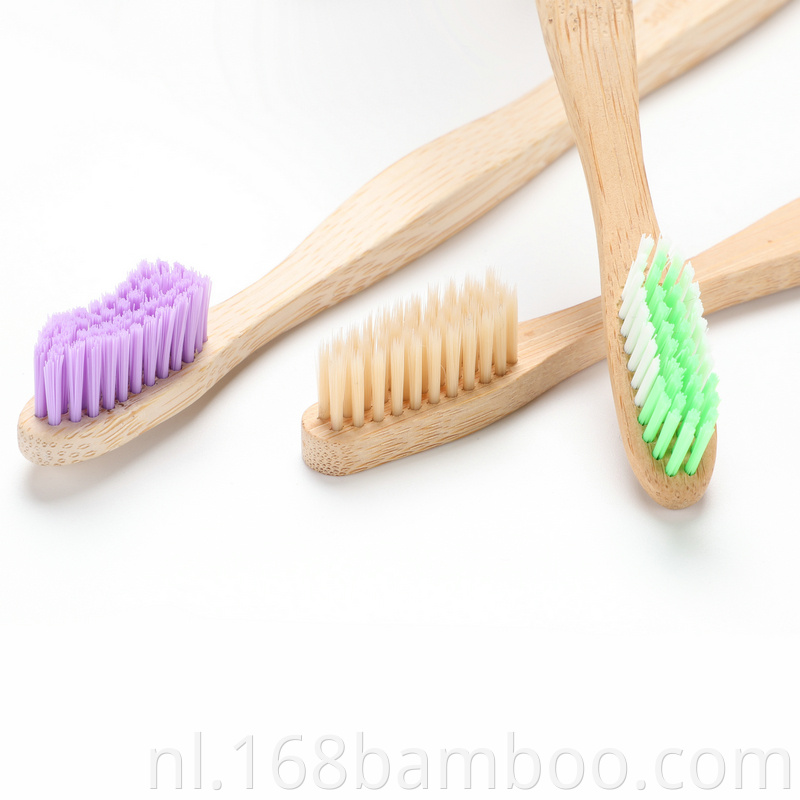 Colorful bamboo toothbrush